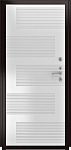 Дверь ДвериПРО Модель L-46 ФЛ-185 (10мм, ПВХ ясень белый) DPRO220752 фото