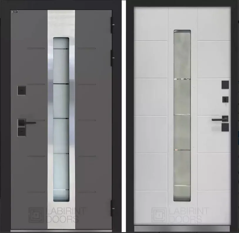 Дверь Тундра Плюс с терморазрывом и стеклопакетом DIS007134