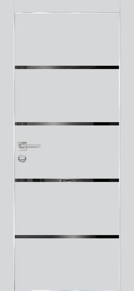 Межкомнатная дверь PX-17  AL кромка с 4-х ст. Сапфир матовый